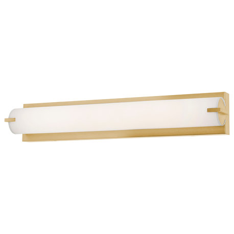 Axel 24" LED Vanity Light, Satin Brass