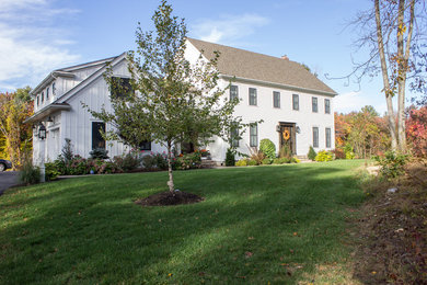 Inspiration for a transitional exterior home remodel in Boston