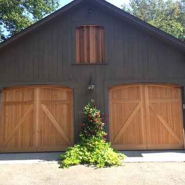 Wood Carriage House Garage Doors