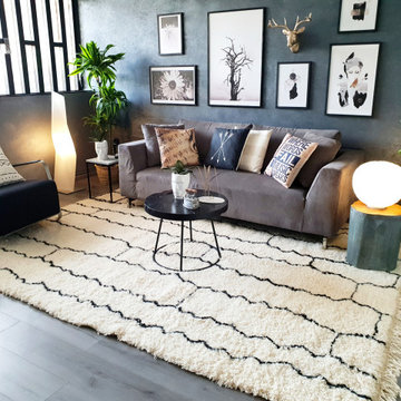 Boho-Modern living room
