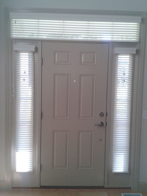 Sidelight Window Treatments Blinds In Side Windows And Above The Sidelight Window Treatments With Transom Blinds