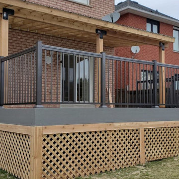Deck With Plastic Roof Panels