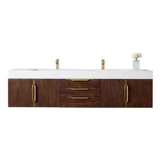 James Martin Vanities 389-V72D-G-GW Mercer Island 72