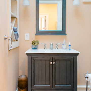 Custom Victorian Bathroom Built-Ins and Trim