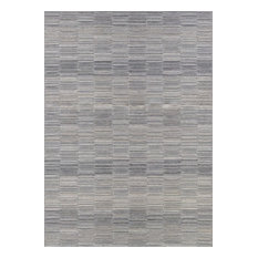 Couristan Cape Fayston Silver and Charcoal Indoor/Outdoor Rug, 2'x3'7"