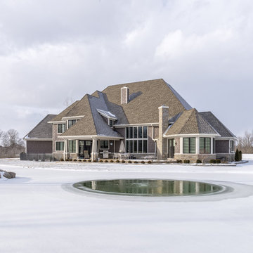 Laurier Walnut & Oakwood Building Stone Home - Michigan