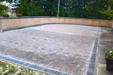 New paved area using bracken pedesta tobermore monoblock