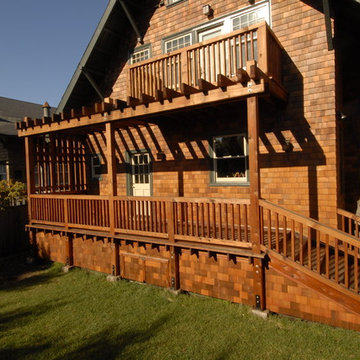 Berkeley Shingle Deck, Trellis and Balcony