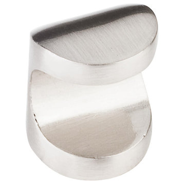 Elements - 1"    Capri Cabinet Finger Knob - Satin Nickel