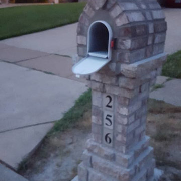 Brick and Stone mailbox in Ballwin, Mo