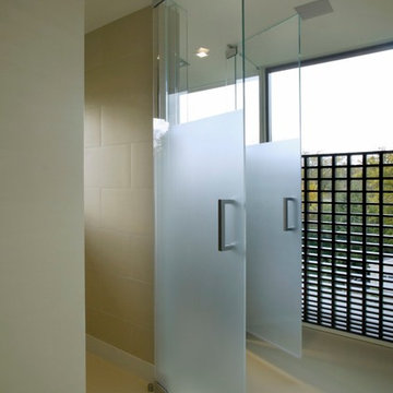 Shower Enclosures - Frosted, Sandblasted Patterned