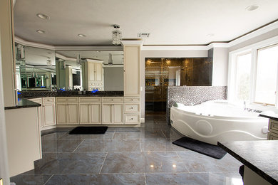 Bathroom - modern bathroom idea in Cleveland
