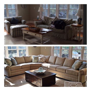 No-fuss Neutrals: Family room design project