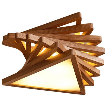 MIRODEMI® Roquestéron | Modern Retro Wooden Pendant Lighting