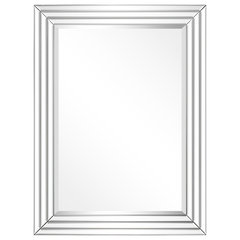 Uttermost 09081 Lahvahn Gloss White Silver Mirror