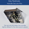 CozyBlock Double Door Handle Set, Arch Lever, Oil Rubbed Bronze
