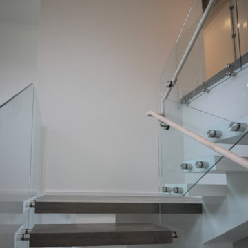 Project #80 | Mono-Beam Staircase with Glass Panels