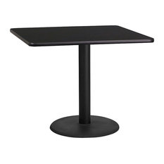 36 X Dining Tables Houzz Flash Furniture Black Laminate Table Top With 24 Round Height Base