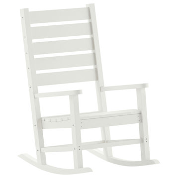 White Outdoor Rocking Chair