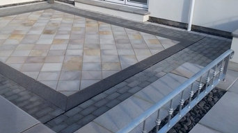 Natural stone courtyard project in Newquay
