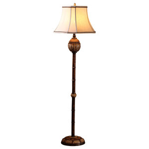 65 H Pineapple Floor Lamp Antique Gold Tropical Floor Lamps