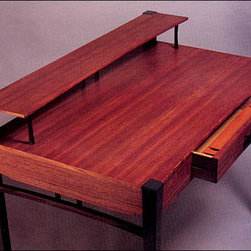 Fine Woodworking - Legs of Turquoise Desk - Furniture
