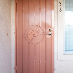 Sea Bass Wrought Iron Security Door - Front Doors