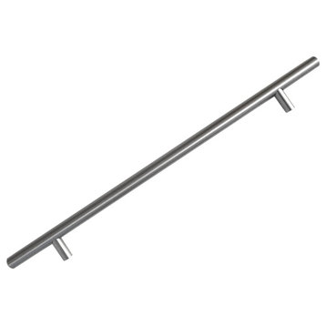 HIC Bar Pull Cabinet Handle Brushed Nickel Solid Steel, 10" X 14"