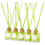 Cristalinas - Cristalinas Citronella Mosquito Repellent Reed Diffuser 5 pack 18 ml - Slightly sweet and lemony, although mainly known for being a natural mosquito repellent, it has many other properties. It acts as a relaxer, it fights fatigue, and it keeps the mind clear, as well as preventing headaches. Package contains 5 pack of reed diffusers with 5 glass containers containing 0.6 fl. Oz./18 ml fragrance oil.