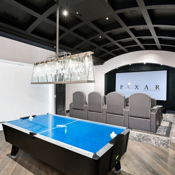 Home Theater Vaulted Ceiling