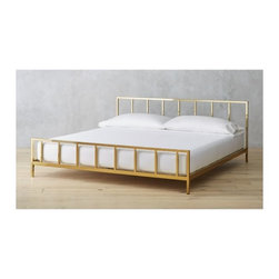 alchemy bronze king bed | CB2 - Bedroom Furniture