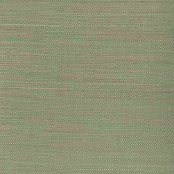 Kenjitsu Mint Grasscloth - Wallpaper