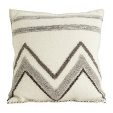 Handmade Square Four County Cushion by The Good Shepherd, Woven Chevron