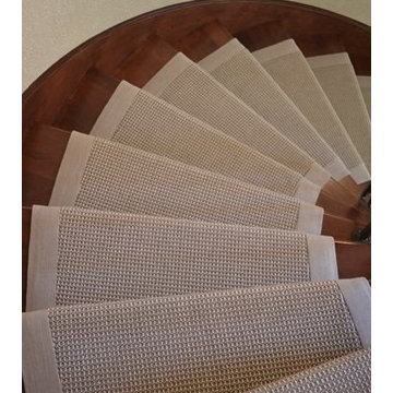 Wool Stair Runner & Fabric border