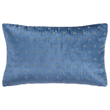 Safavieh Deana Pillow, Royal Blue, 20"x12"