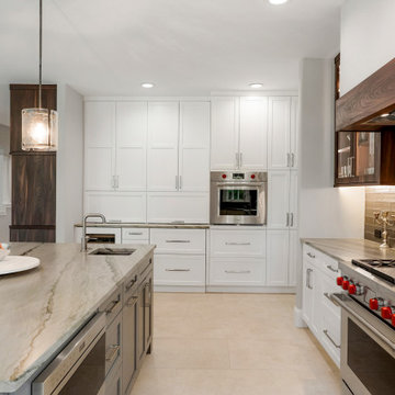 Foxtail Circle - Trio of Colors Transitional Kitchen