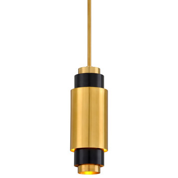 Corbett Lighting 303-41 Sidcup 5"W Mini Pendant by Martyn - Vintage Brass