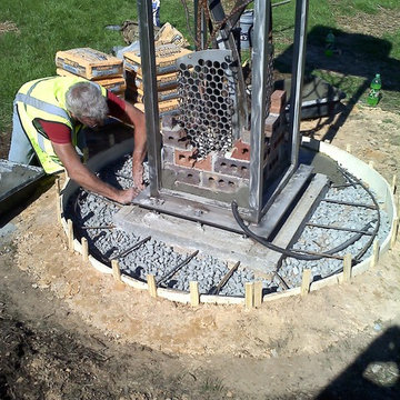 Industrial Facebook Sculpture