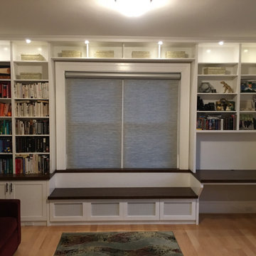 Home Office, Bookshelves and Window Seat