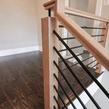 Project #69 | Contemporary Staircase with Horizontal Metal Rods