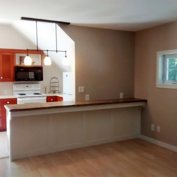 Rustic Kitchen Island / Bar for in-law suite.