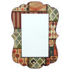 HomeRoots 0.24" x 27.17" x 18.9" Multi Color Vintage Decorative Dressing Mirror