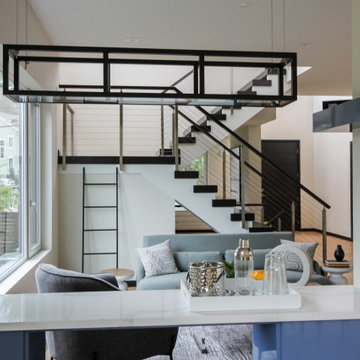 Project #70 | Open-Riser Staircase with Cable Railing