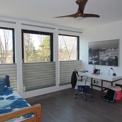 Motorized Sunscreen Roller Shades - Transitional Home - Oakville - Roller Shades