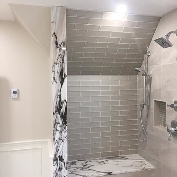High Gloss Marble Bathroom & Soaker Tub