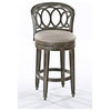 Adelyn Antique Gray Swivel Counter Stool