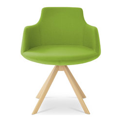 DERVISH SWORD NATURAL-PISTACHIO CAMIRA WOOL - Dining Chairs