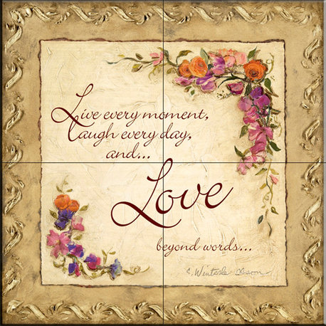 Tile Mural, Love Beyond Words by Charlene Olson