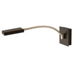 House of Troy - House of Troy Lewis LEW875-BLK 1 Light Wall Lamp in Black with Satin Nickel - Height : 5"