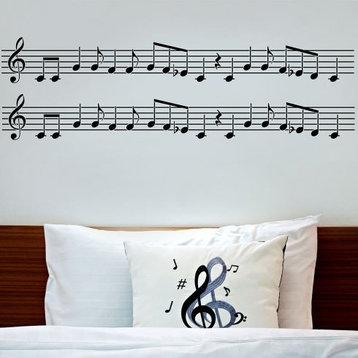 Musical Notes Border Stencil, Reusable Stencils For Trendy DIY Home Decor